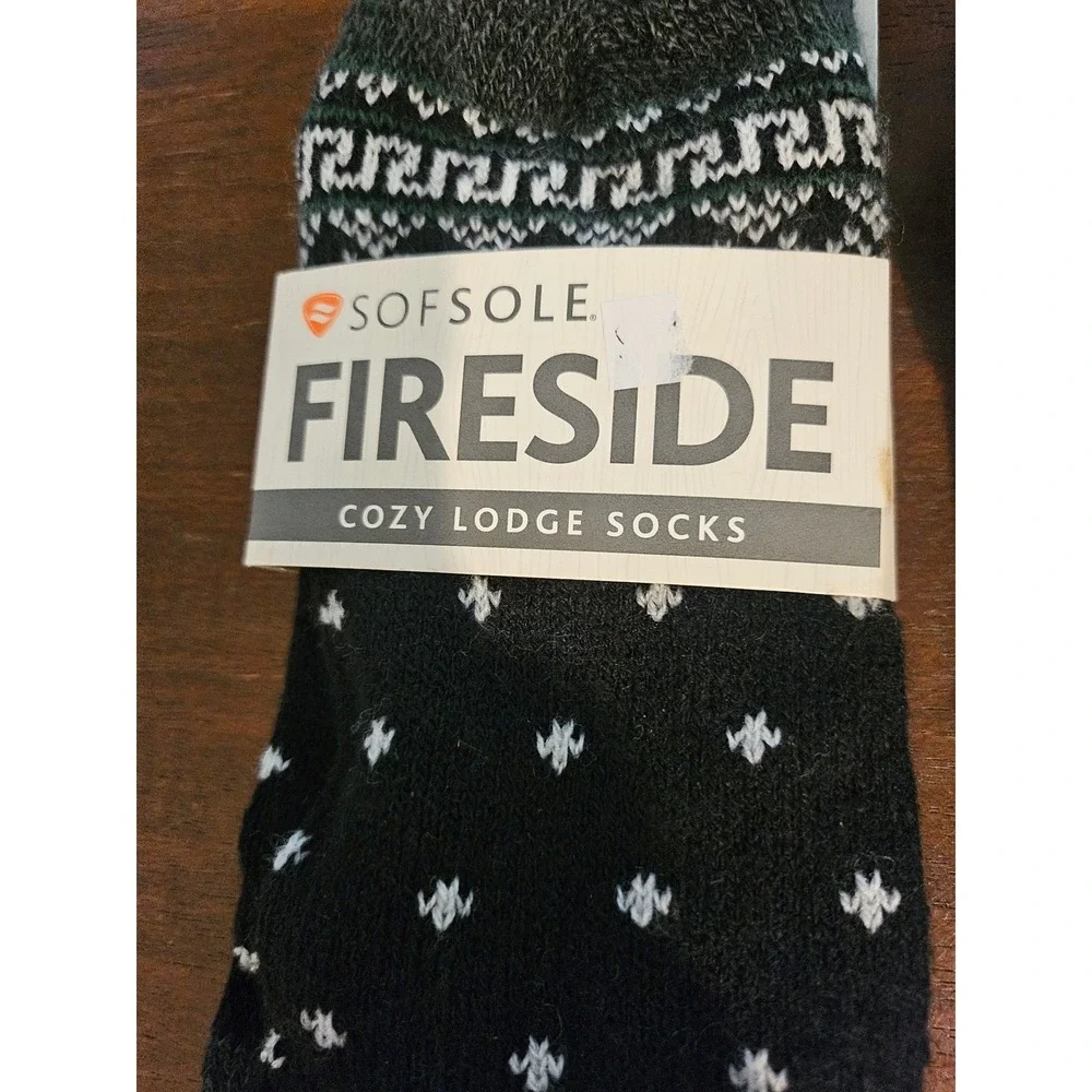 SofSole Fireside Socks Mens Womens OS Multi Color 2 Pair Bundle Cozy Lodge